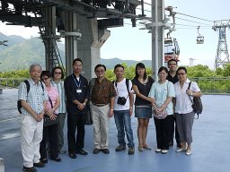 group photo before taking the cable car